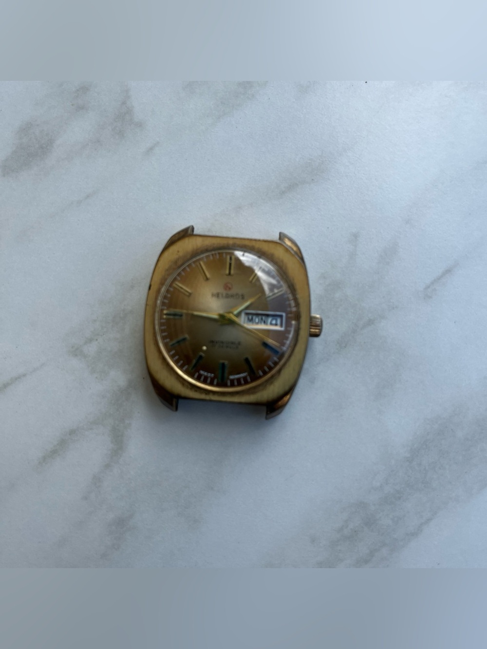 Vintage Helbros 17 Jewels Invincible Men's Watch Not Working